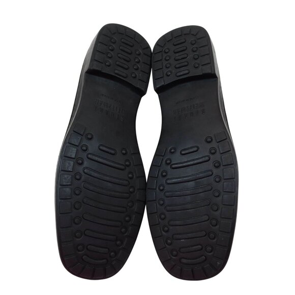 STUART WEITZMAN Y2K Embossed Croc Black Leather Driving Loafers Womens Size 8.5 - Picture 9 of 9